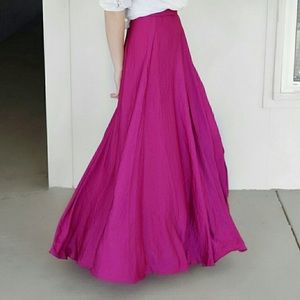 Nasty Gal fuchsia maxi skirt